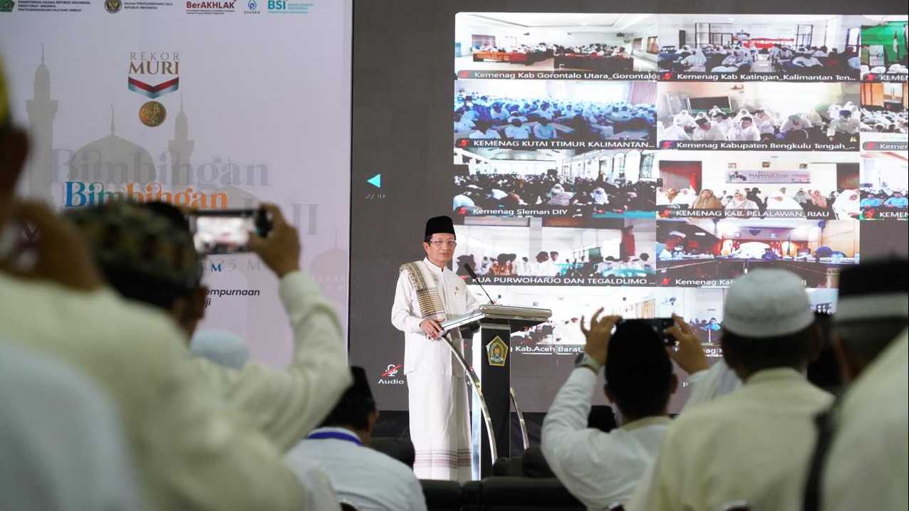 Diikuti 140 Ribu Peserta, Manasik Haji Nasional Kemenag Raih Rekor MURI